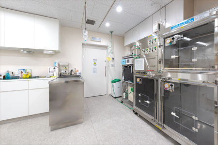 各種検査に使う機器などが完備されています。